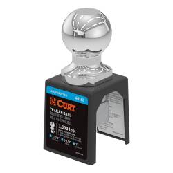 CURT - Curt 40162 Curt 40162 1-7/8" Trailer Ball 1" x 2-1/8" Shank 3500 Lbs. Chrome Pac - Image 1