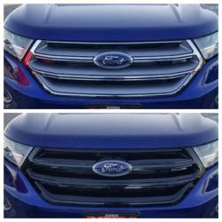 Trim Illusion - Trim Illusion ABS6481BLK Black Front Grille Overlay 15-18 Ford Edge - Image 4
