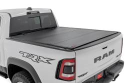 Rough Country Suspension Systems - Rough Country Hard Tri-Fold Tonneau Cover for 19-24 Ram 1500 5.7' 49320550 - Image 1