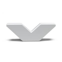 Oracle Lighting - Oracle 3140-V-001 Universal Illuminated LED Letter Badges Matte White Finish V - Image 2