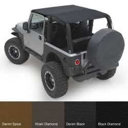 Smittybilt - Smittybilt 93635 Extended Bikini Top Black Diamond for 97-06 Jeep Wrangler TJ - Image 2