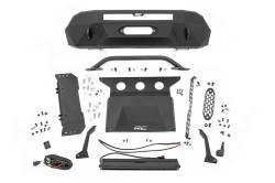Rough Country Suspension Systems - Rough Country 10718 Hybrid Front Winch Bumper Black for 16-23 Toyota Tacoma - Image 4