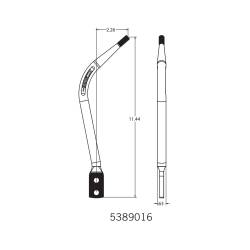 Hurst - Hurst 5389016 Competition Plus Replacement Stick Round Chrome - Image 2