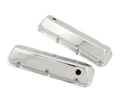 Mr Gasket 9413 Valve Cover Chrome Plated Baffled Pair