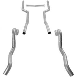 Flowmaster - Flowmaster 1041 Header-back Exhaust System 3.0" Dual Side Exit No Mufflers - Image 3