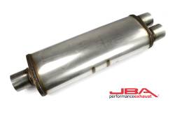 JBA Headers 3" Center/Dual Chambered 304 Stainless Steel Muffler 40-302500