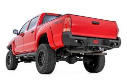 Rough Country Suspension Systems - Rough Country Heavy Duty Black Rear Bumper for 05-15 Toyota Tacoma 10812 - Image 2