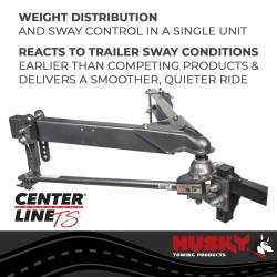 Husky Towing - Husky Towing 32218 12K Class IV Centerline TS Weight Distribution Hitch Kit - Image 2