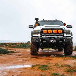 KC Hilites - KC HiLiTES 5208 SlimLite 8" LED Light Shield Amber - Image 2