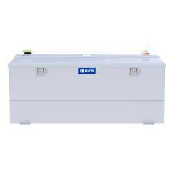 UWS - UWS ST-100-COMBO-W White 100-Gallon Steel-Aluminum Combo Transfer Tank - Image 2