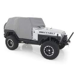 Smittybilt - Smittybilt 1061 Outdoor Cab Cover w/Door Flap-Gray for Jeep Wrangler TJ - Image 3