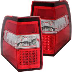 Anzo USA Chrome LED Red/Clear Lens Taillight Set Ford Expedition 311108