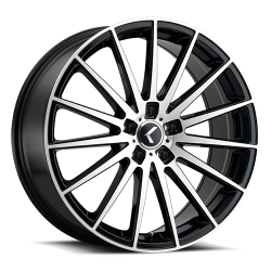 Kraze - Kraze 183 Spectra 20x8.5 5x110/5.0 38mm Black/Machined KR183-2860BM38 - Image 1