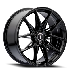Kraze - Kraze KR143 Epic 22x9.5 5x115/120 18mm Black/Machined KR143-22918BM18 - Image 1