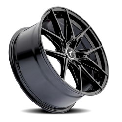 Kraze - Kraze KR143 Epic 22x9.5 5x115/120 18mm Black/Machined KR143-22918BM18 - Image 2