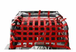 Steinjager - Steinjager Rear Teddy Top Cargo Net Red for Wrangler YJ J0047029 - Image 2