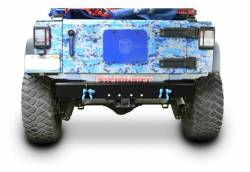 Steinjager - Steinjager J0048137 Black Rear Off Road D-Ring Bumper for Jeep Wrangler JK - Image 2