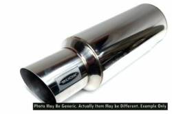 BLOX - BLOX Racing BXEX-00106 60.5mm Street Muffler Straight Tip - Image 1