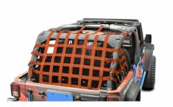 Steinjager - Steinjager Rear Teddy Top Cargo Net-Orange for Wrangler JK 4DR J0047024 - Image 1