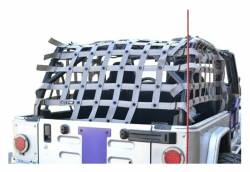 Steinjager - Steinjager Rear Teddy Top Cargo Net-Gray for 03-06 Wrangler LJ J0047378 - Image 2