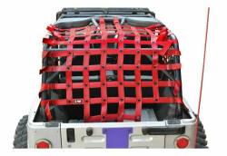 Steinjager - Steinjager Rear Teddy Top Cargo Net Red for 03-06 Wrangler LJ J0047380 - Image 1
