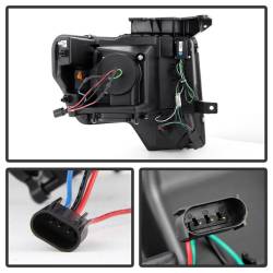 Spyder Auto - Spyder Auto DRL Projector Headlights Black/Clear 09-14 Ford F150 5077592 - Image 2