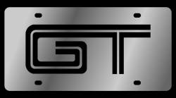 Eurosport Daytona - Eurosport Daytona 1582-1 Stainless License Plate GT Logo - Image 1