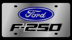 Eurosport Daytona - Eurosport Daytona 1506N-1 Stainless License Plate Ford F250 Logo - Image 1