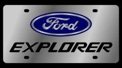 Eurosport Daytona - Eurosport Daytona 1510-1 Stainless License Plate Ford Explorer Logo - Image 1