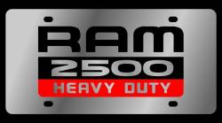 Eurosport Daytona - Eurosport Daytona 1484-1 Stainless License Plate Ram 2500 HD Logo for Dodge - Image 1