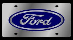 Eurosport Daytona - Eurosport Daytona 1501-1 Stainless License Plate Ford Oval Logo - Image 1