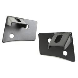 Rugged Ridge - Rugged Ridge Windshield Hinge Light Brackets-Black for Wrangler JK 11027.04 - Image 1