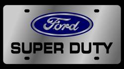 Eurosport Daytona - Eurosport Daytona 1504-1 Stainless License Plate Ford Super Duty Logo - Image 1