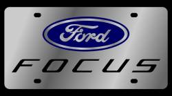 Eurosport Daytona - Eurosport Daytona 1524N-1 Stainless License Plate Ford Focus Logo - Image 1