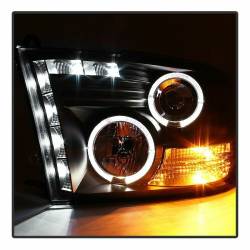 Spyder Auto - Spyder Auto 5010032 Black/Clear Halo Projector Headlights for Dodge Ram - Image 7