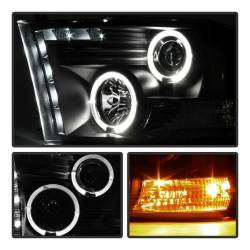 Spyder Auto - Spyder Auto 5010032 Black/Clear Halo Projector Headlights for Dodge Ram - Image 8