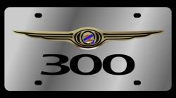 Eurosport Daytona - Eurosport Daytona 1486-1 Stainless License Plate 300 Logo for Chrysler - Image 1