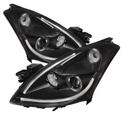 Spyder Auto - Spyder Auto 5076830 Black/Clear LED Halo Projector Headlights - Image 1