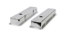 Mr Gasket - Mr Gasket 9800 Valve Cover Chrome Plated OEM Height Baffled Pair - Image 2