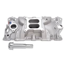 Edelbrock - Edelbrock 2703 Performer EPS Intake Manifold w/Oil Fill Tube Small-Block Chevy - Image 1