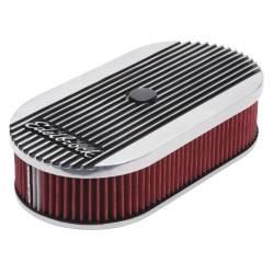 Edelbrock - Edelbrock 4273 Elite 2 Polish Oval Air Cleaner Single 4-bbl Carb 2.5" Element - Image 4