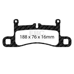 EBC Brakes - EBC Brakes DP32098C Redstuff Ceramic Low Dust Brake Pads for 10-17 911 Touareg - Image 1