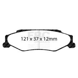 EBC Brakes - EBC Brakes DP31160C Redstuff Ceramic Low Dust Brake Pads for 97-13 Corvette XLR - Image 1