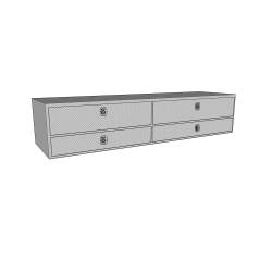 Westin - Westin 80-TB400-96D-BD Brute High Cap 96" Bed Contractor Box w/Bottom Drawers - Image 2