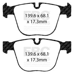 EBC Brakes - EBC Brakes DP32020C Redstuff Ceramic Low Dust Brake Pads - Image 1