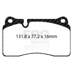 EBC Brakes - EBC Brakes DP32070C Redstuff Ceramic Low Dust Brake Pads for 12-13 TT Quattro - Image 1