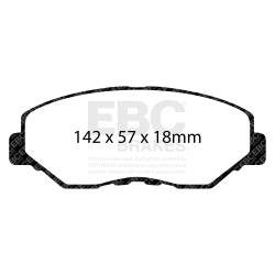 EBC Brakes - EBC Brakes S4KF1612 S4 Kits Redstuff & USR Rotor for 12-15 Honda Civic ILX - Image 1