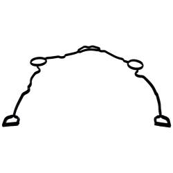 Crown Automotive Jeep Replacement - Crown Automotive 5139933AB Timing Cover Gasket - Image 2