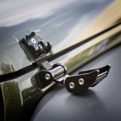 Rugged Ridge - Rugged Ridge Adjustable Aluminum Hood Catch Kit Black for Wrangler JK 11210.11 - Image 3