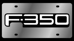 Eurosport Daytona - Eurosport Daytona 1544-1 Stainless License Plate F350 Logo - Image 1